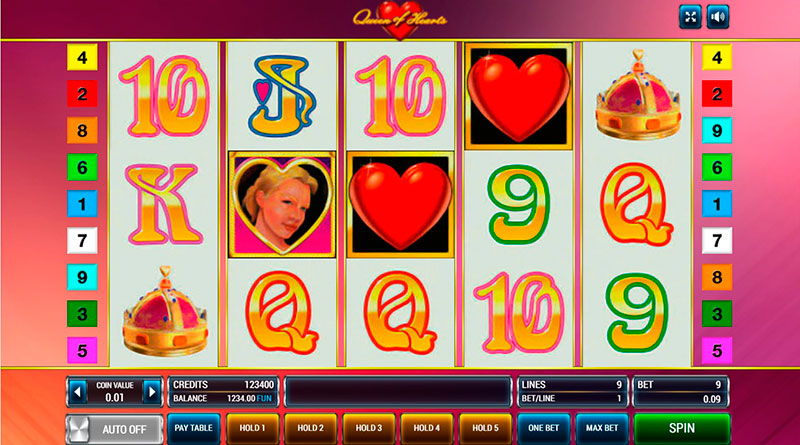 игровой автомат онлайн Queen of Hearts Deluxe